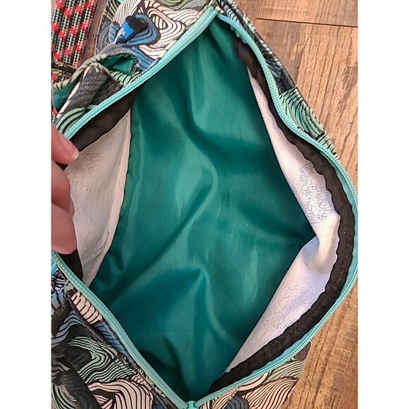 Kavu Rope Bag Ocean Wave Sling Bag Blues Greens Crossbody Shoulder Bag Travel - Picture 5 of 8